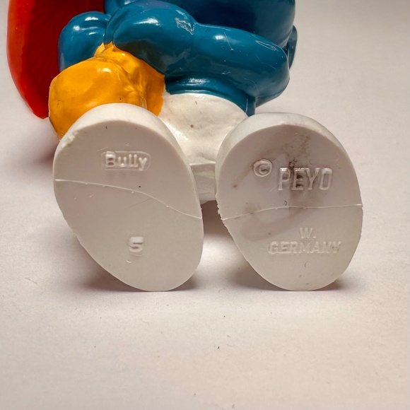 Vintage Smurf Carrying Mushroom – Bully © Peyo – W. Germany - Picture 7 of 7